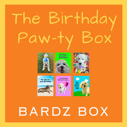 The Birthday Paw-ty Box – Dog Photography Birthday Cards by BARDZ --15% per card discount applied to price