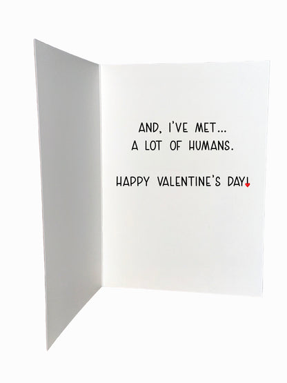 a.  You’re My Favorite Human Valentine’s Day Card | Sparkle Collection by BARDZ