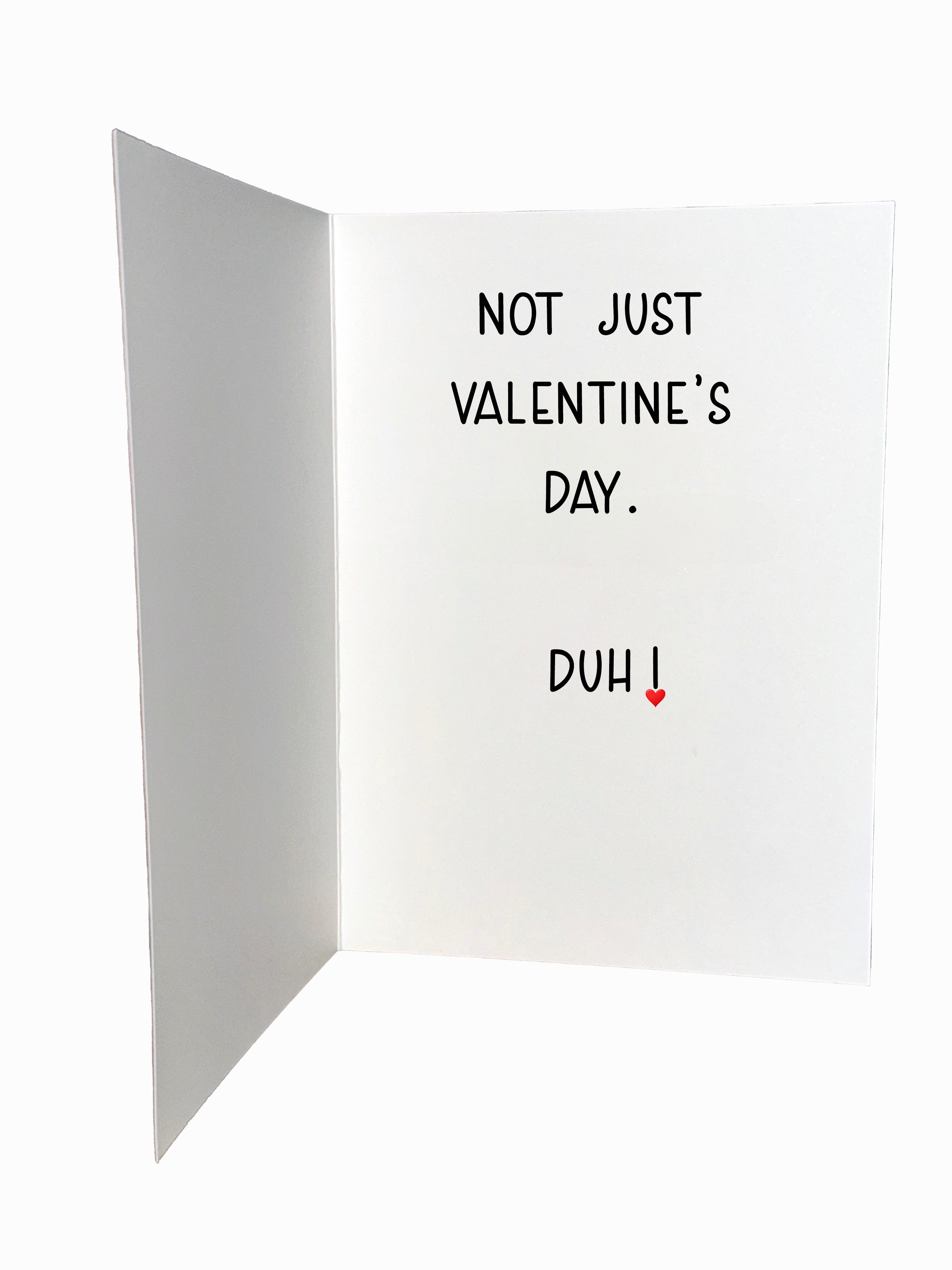 a. I Love You Every Day Valentine’s Day Card | Modern Red Heart by BARDZ