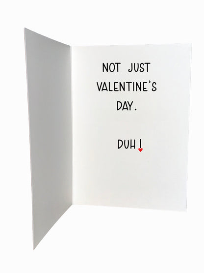 I Love You Every Day Valentine’s Day Card | Modern Red Heart by BARDZ