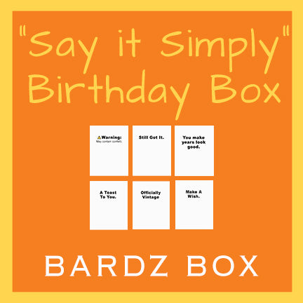 The Say It Simply Birthday Box – Modern Black & White Birthday Cards by BARDZ --15% per card discount applied to price
